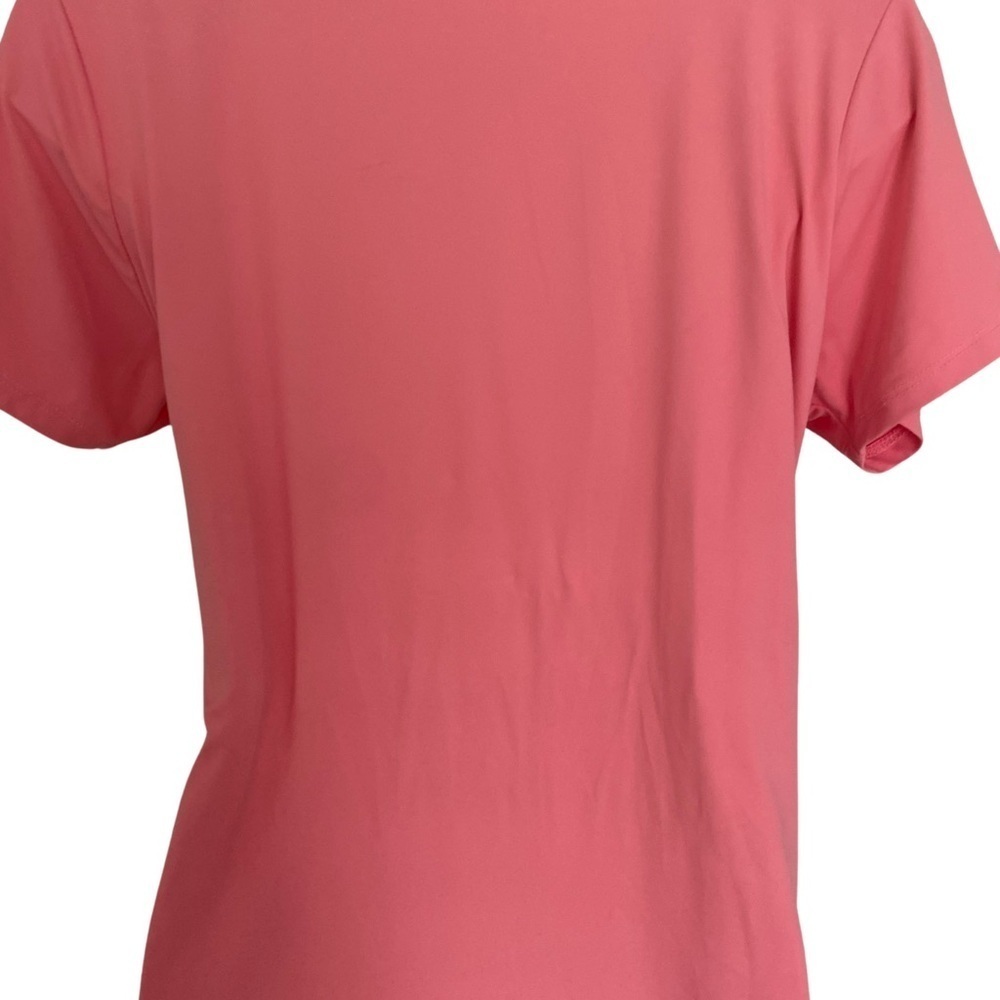 Lulu B Melon V Neck Blouse - L melon , nylon spandex - Picture 5 of 5